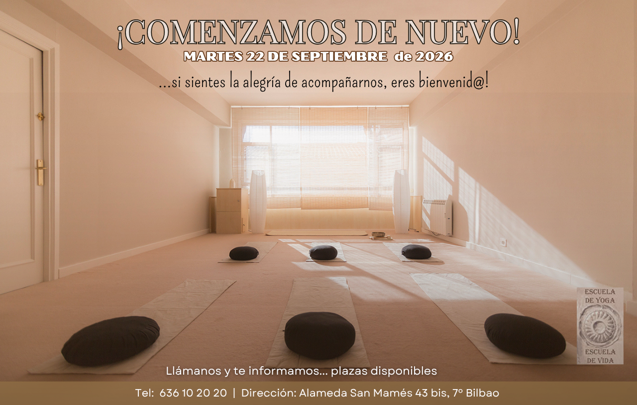 Relajación En Bilbao: Volvemos A La Escuela El 22 De Septiembre
